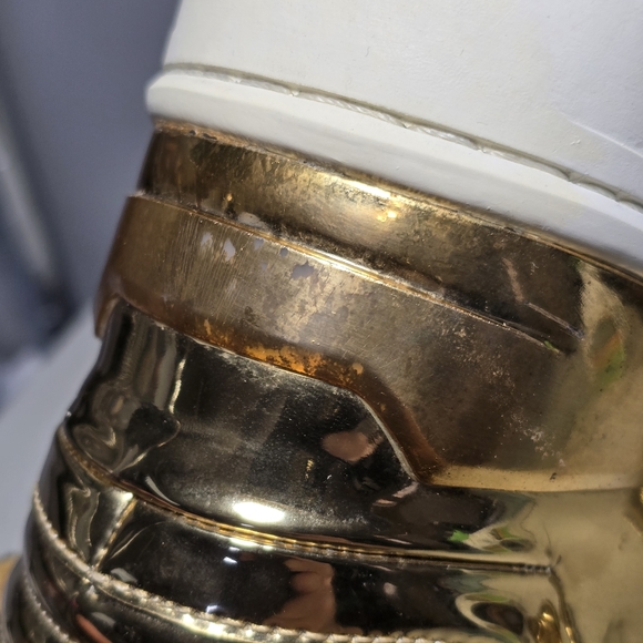 RADII Liquid Gold Bar Lace Up Hook & Loop High Top Sneakers Shoes Men's Size 9 - Picture 11 of 14